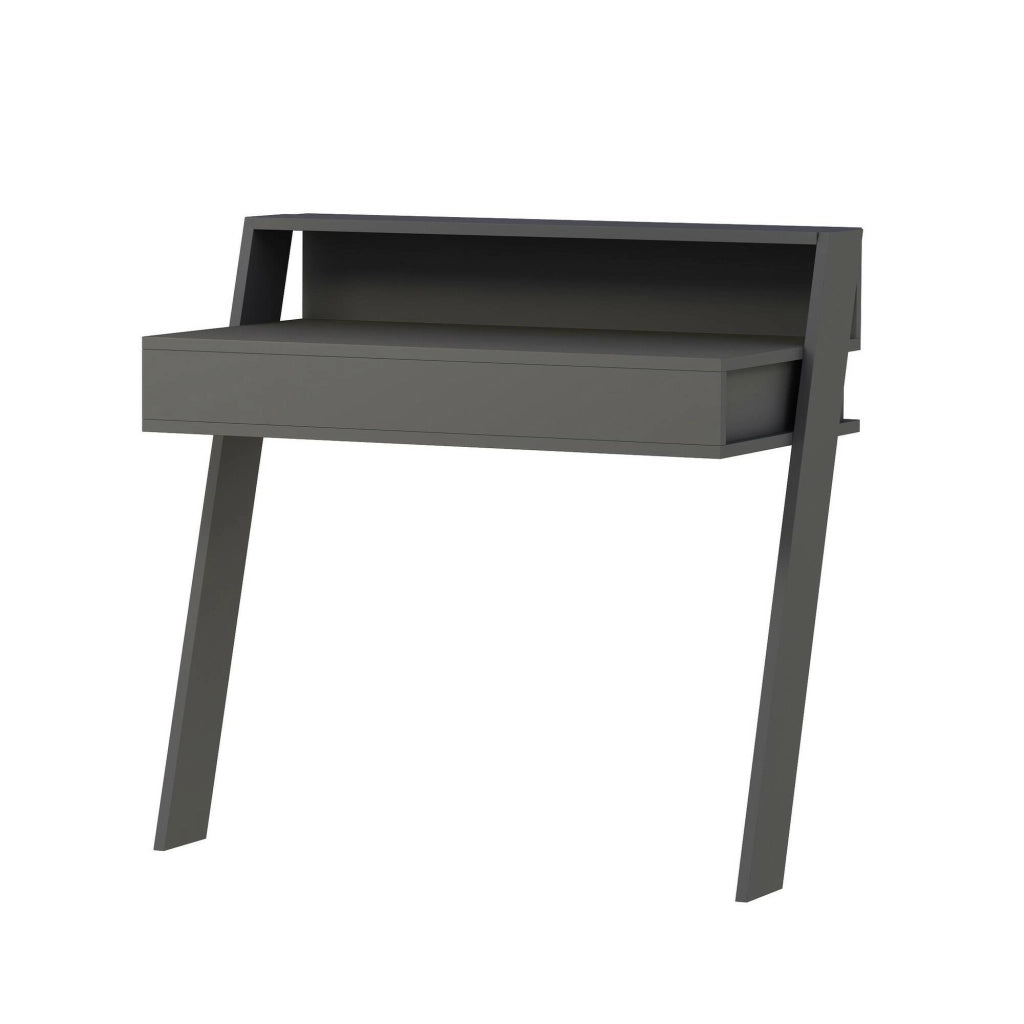 Callirrhoe, Scrivania un Cassetto, 50x94x91h cm Nero Antracite