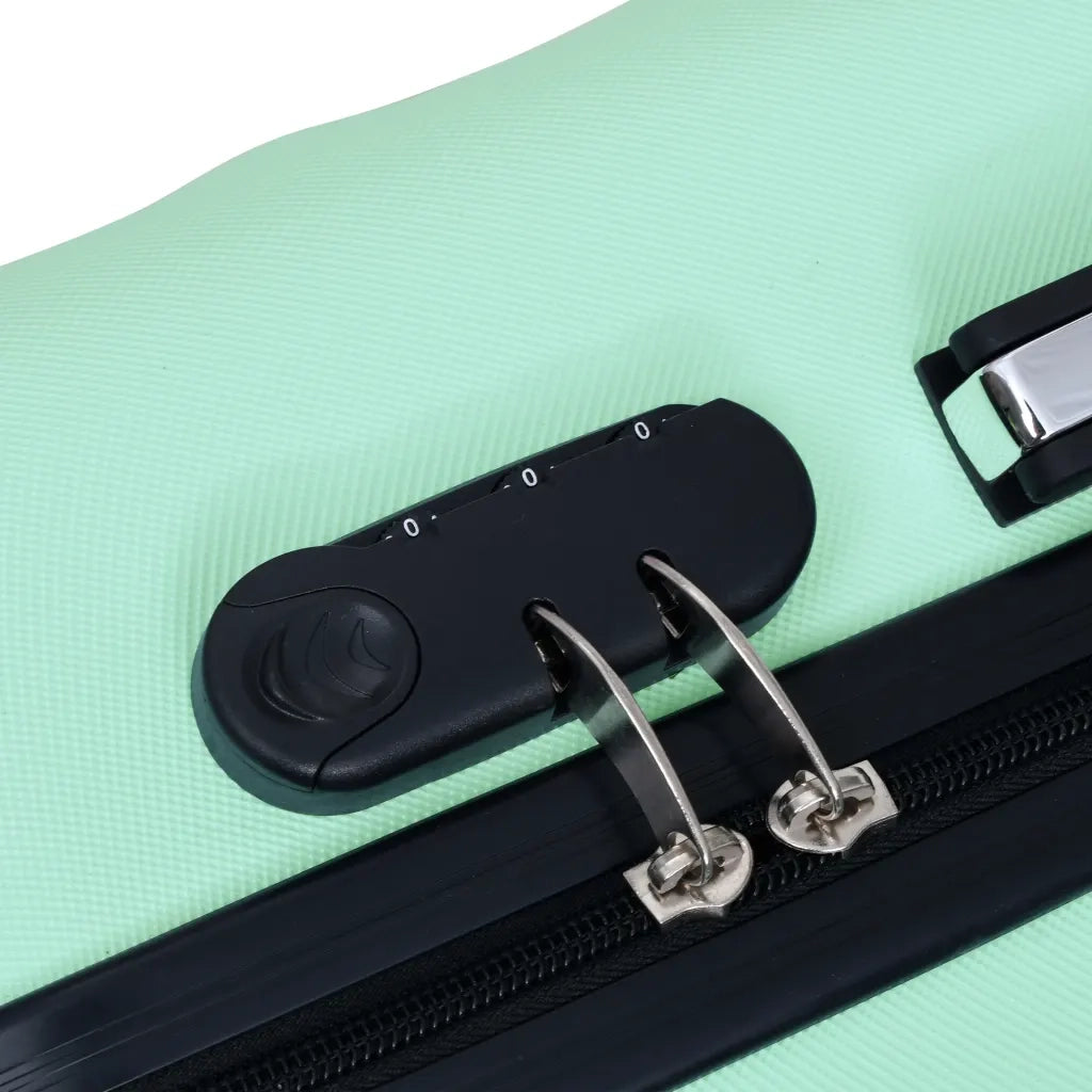 Set Valigie Trolley a Custodia Rigida 3 pz Menta in ABS 92415