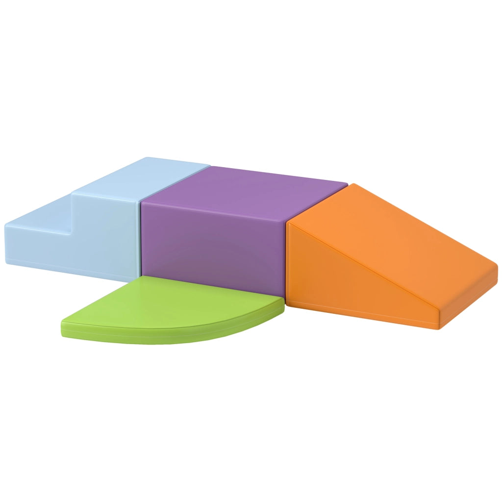 Set 4 Blocchi Motricit¨¤ XL ¨C Xylo ¨C Verde Arancione Viola Blu