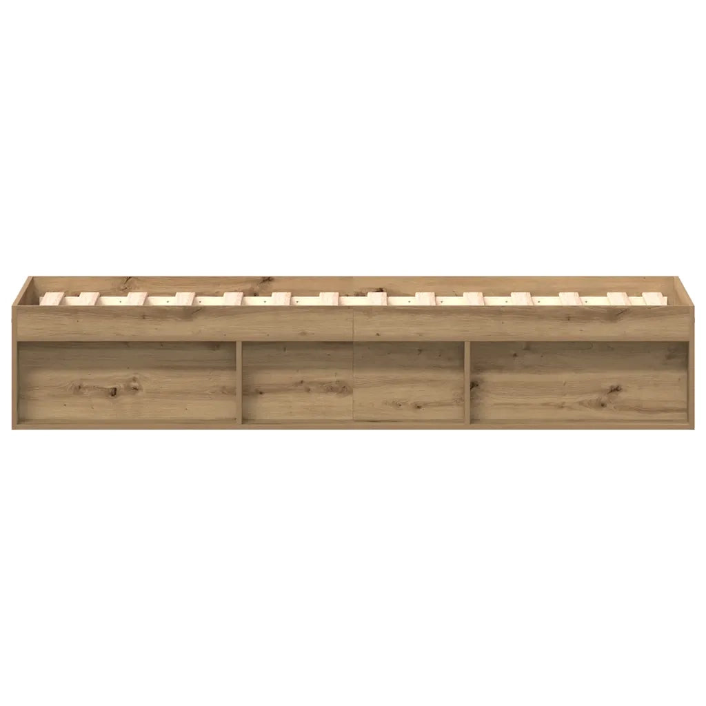 Giroletto senza Materasso-Struttura Letto Rovere Artigianale 90x190cm 937824