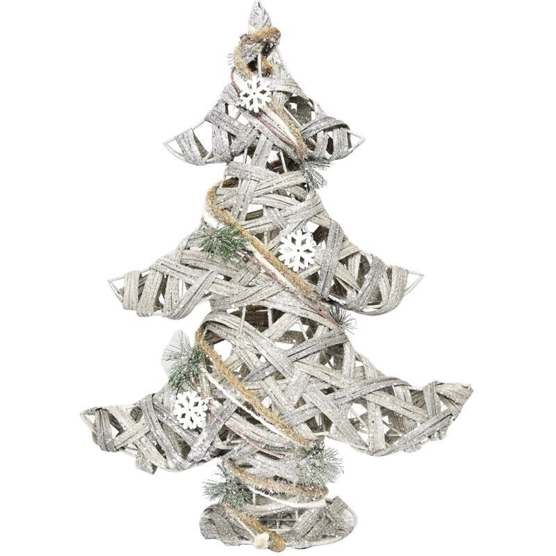 MAURY'S ALBERO DI NATALE IN LEGNO DECORATIVO LINEA "WOODY" 55CM
