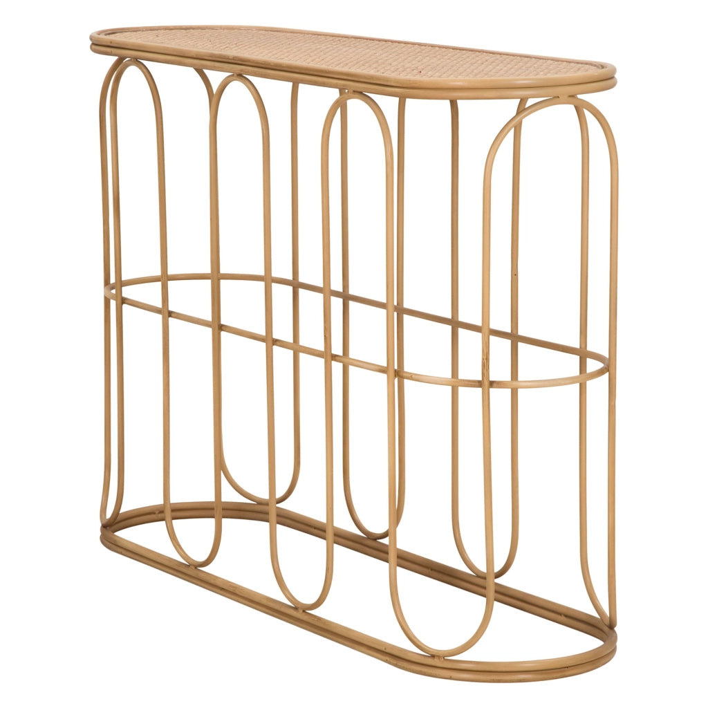 Tiznit, Consolle un Ripiano, 110x32x77h cm Marrone