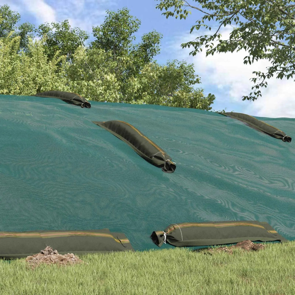Sacchi di sabbia 10 pcs Verde 120 x 27 cm HDPE 42024171