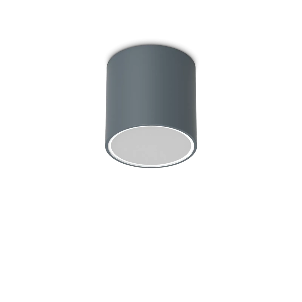 TECHO ROUND FARETTO DA SOFFITTO PER ESTERNO IP54 1 LUCE GU10 D.15CM ANTRACITE