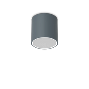TECHO ROUND FARETTO DA SOFFITTO PER ESTERNO IP54 1 LUCE GU10 D.15CM ANTRACITE