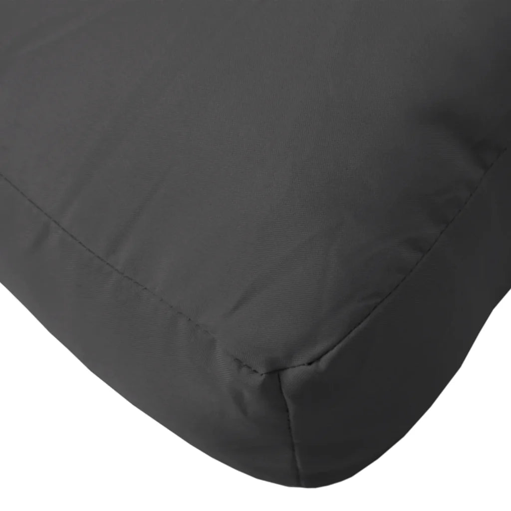 Cuscino per Pallet Nero 80x40x12 cm in Tessuto 360608
