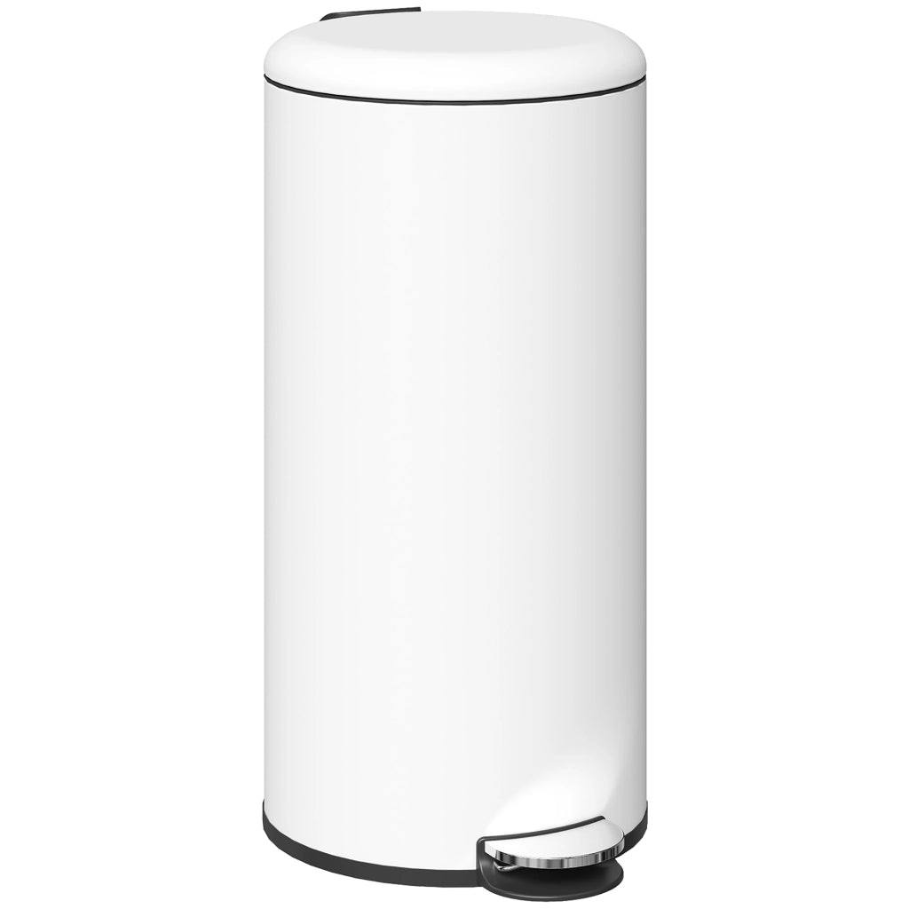 Pattumiera a Pedale 30L ¨C Xylo ¨C Metallo PP Bianco Crema 36x30x63.5cm