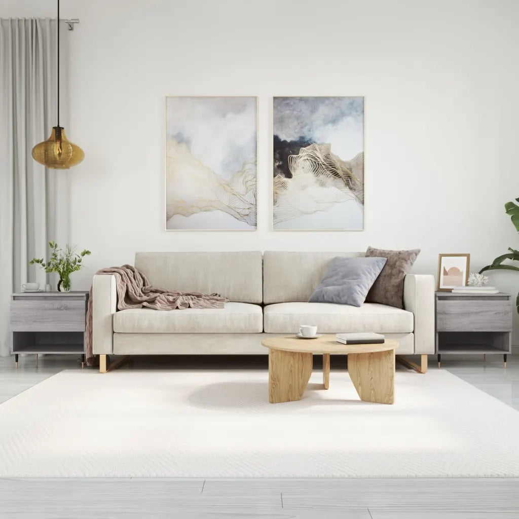 Tavolini Salotto 2pz Grigio Sonoma 50x46x50cm Legno Multistrato 830905