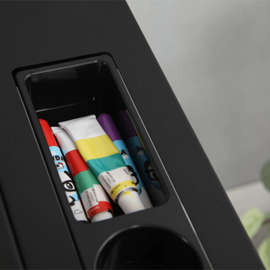 Scrivania Regolabile con 2 Cassetti e Sgabello ¨C MINIMAL ¨C Nero