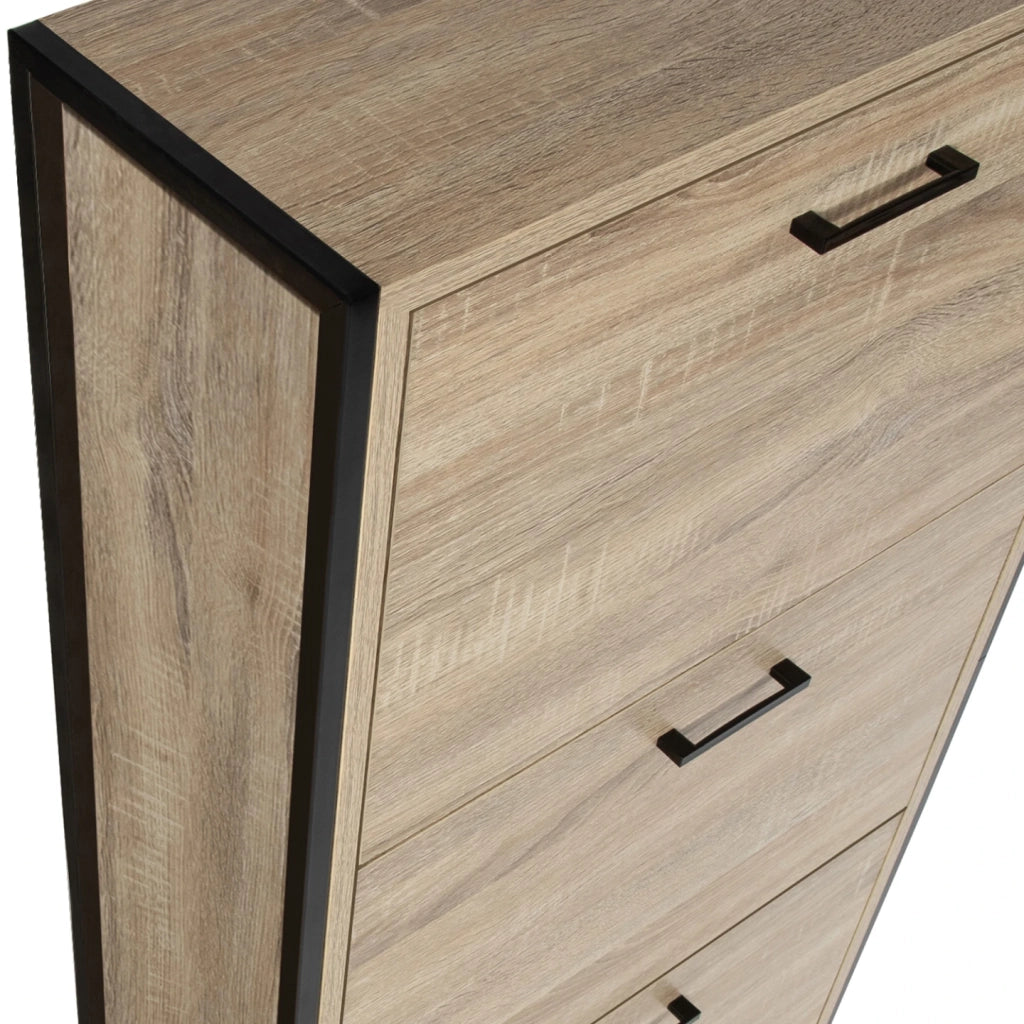 IDMarket - Scarpiera LUIS 4 ante design industriale
