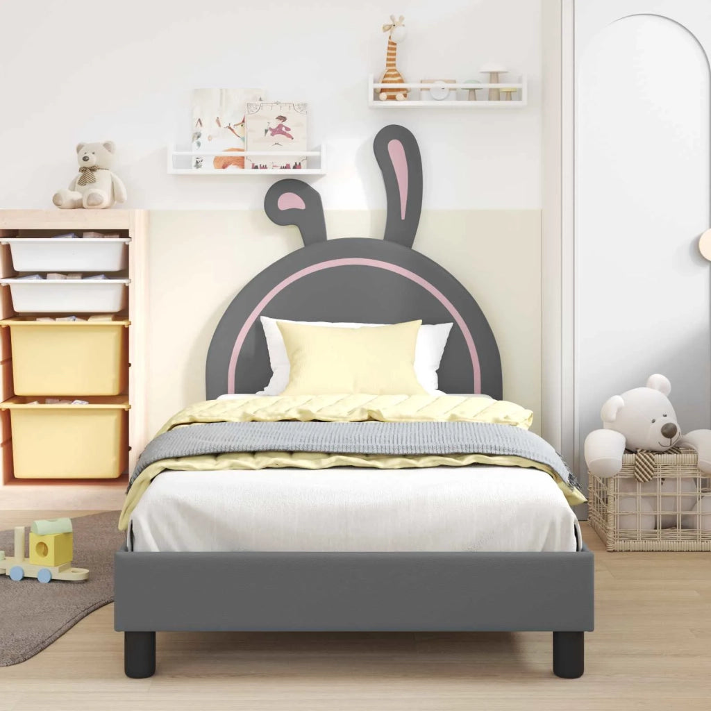 Struttura letto bambini con testata-Giroletto per bambini Grigio Chiaro 90 x 200 cm 816813
