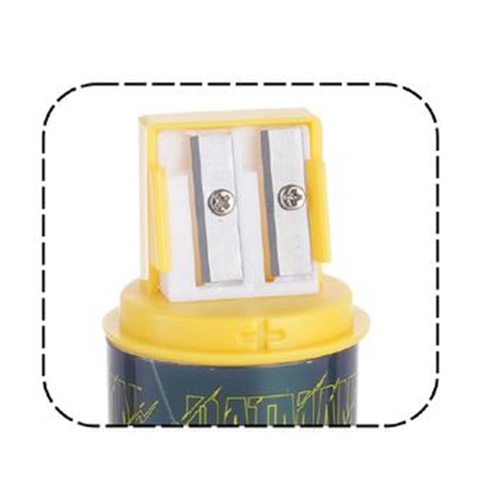 Trade Shop - Temperamatite Rotondo A 2 Fori Batman Con Serbatoio Per Scuola Casa Bambini 961259 -
