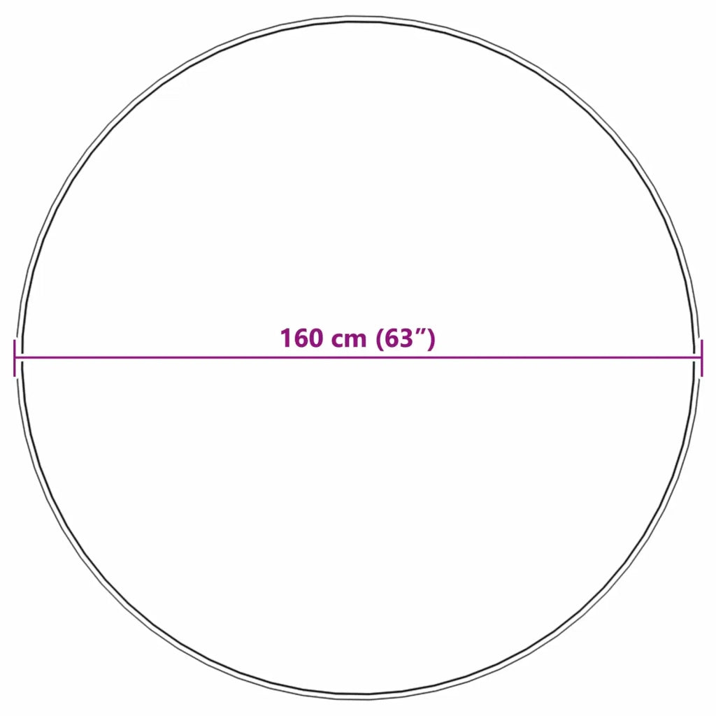 Tappeto in finta TAFALLA Rosa Ø 160 cm Poliestere 42021560