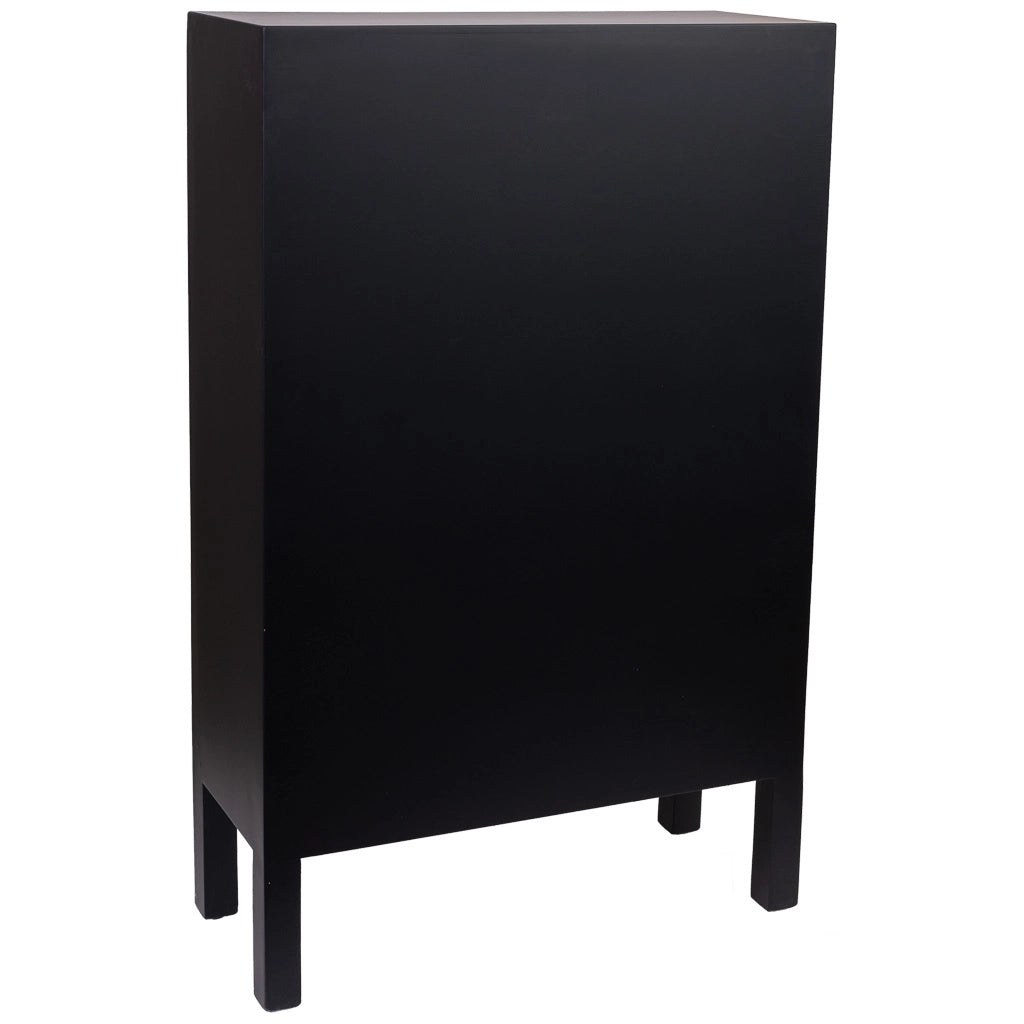 Armadio in legno con 4 cassetti e 2 porta 63x26x100