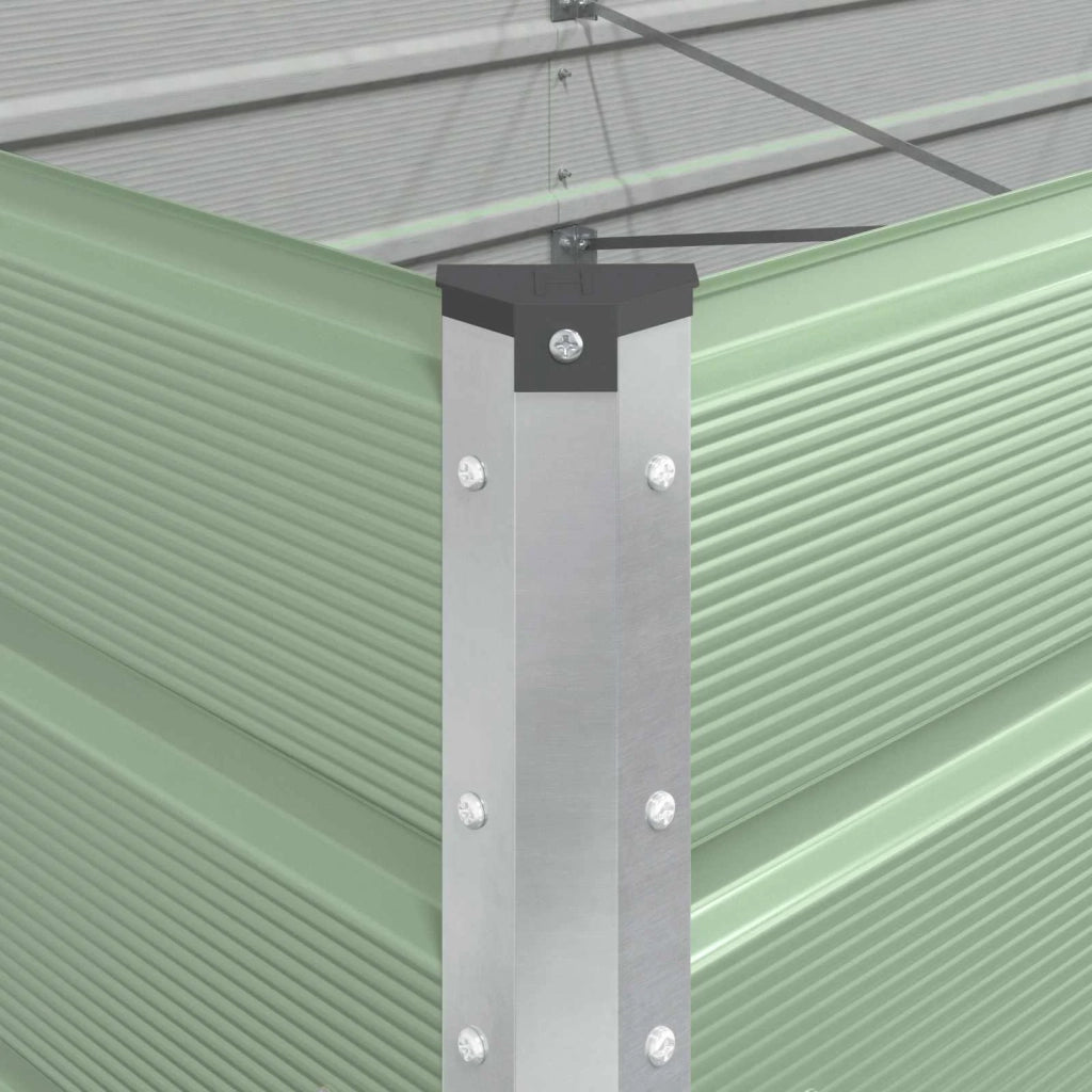 Fioriera | Cassetta per fiori | Vaso Verde Pastello 480 x 100 x 45 cm Acciaio zincato