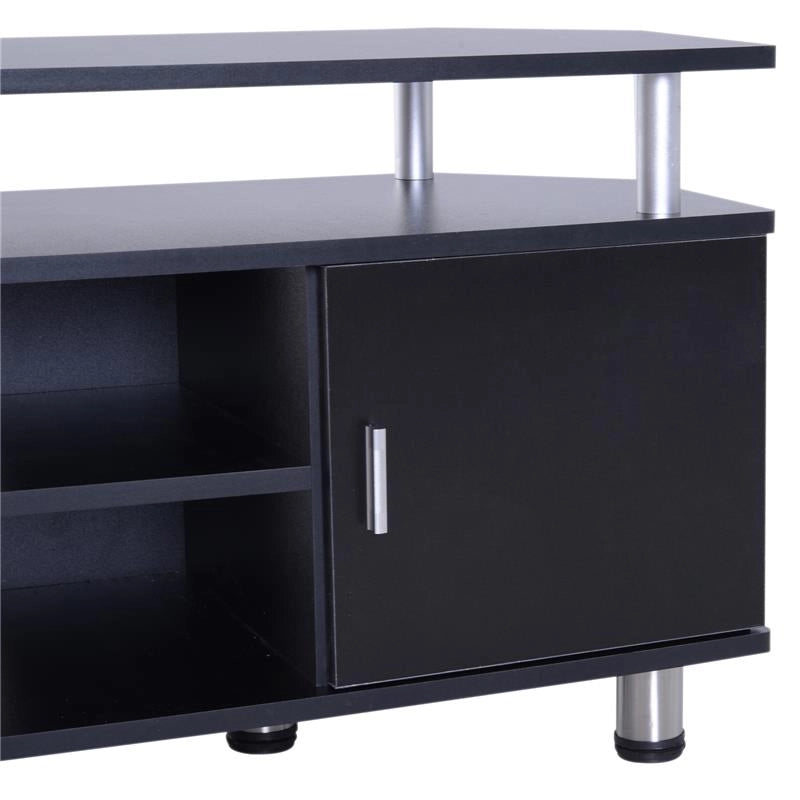 MOBILE PORTA TV CLASSICO CON 2 RIPIANI E 2 ANTINE NERO