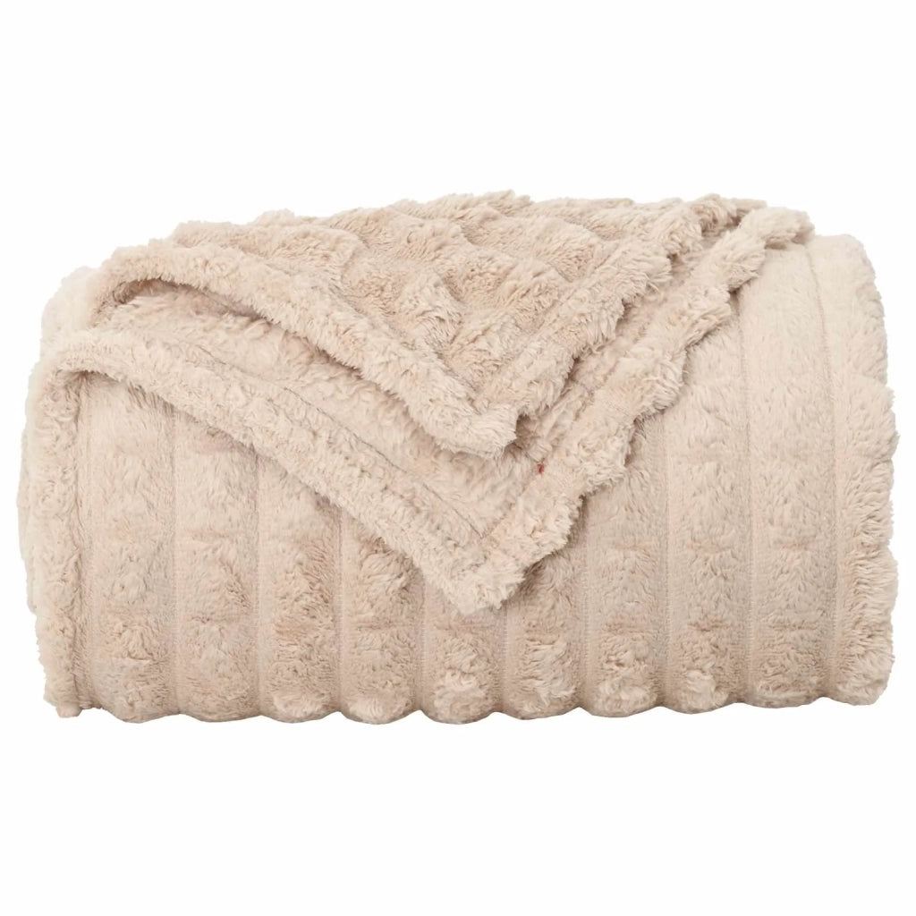 Coperta Beige 150 x 130 cm Panno