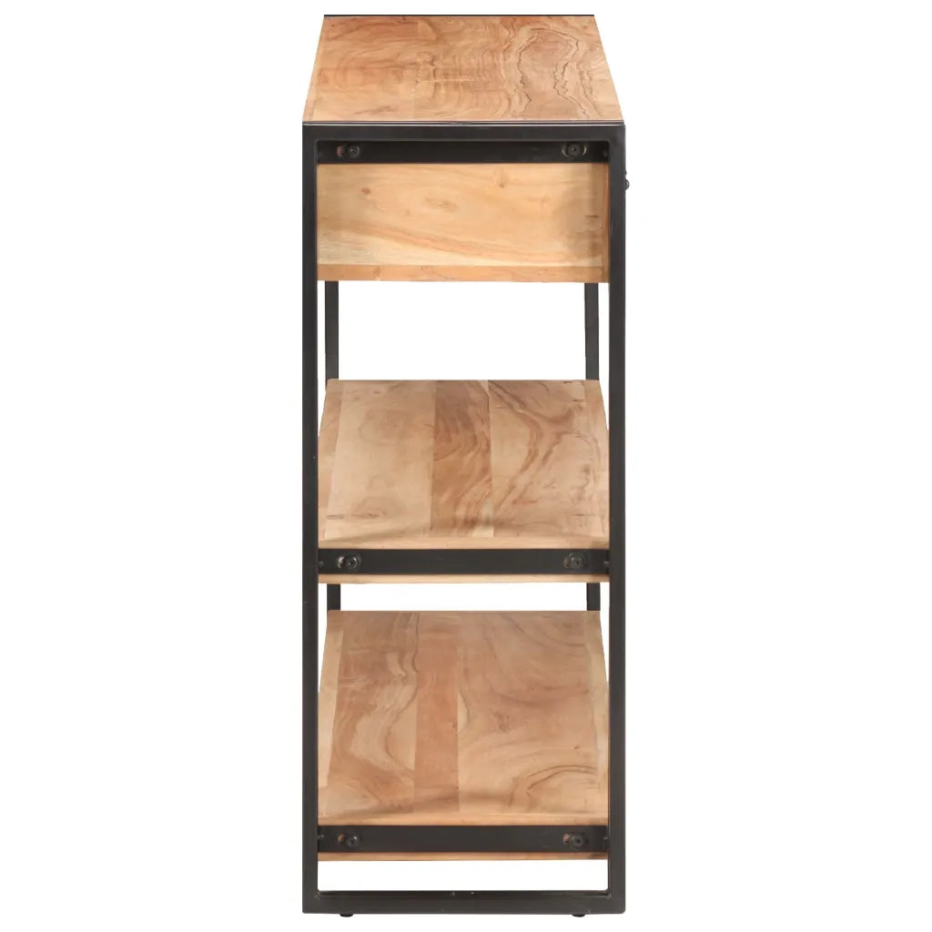 Credenza 120x30x75 cm in Legno Massello di Acacia 321803