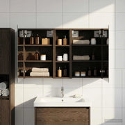 Set di Armadi da Bagno con porta 3 pcs 100 x 10,5 x 60,5 cm 3403697