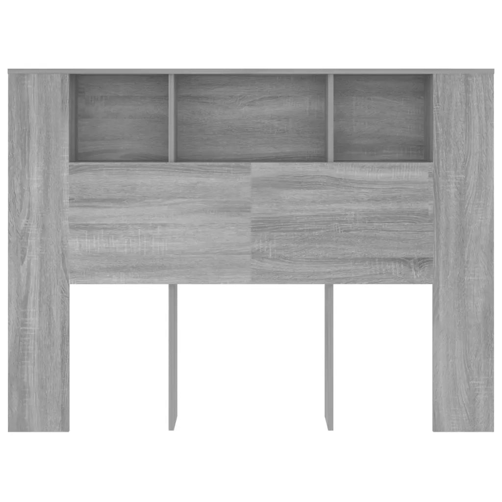 Testiera | Testata con Scomparti Grigio Sonoma 140x18,5x104,5 cm
