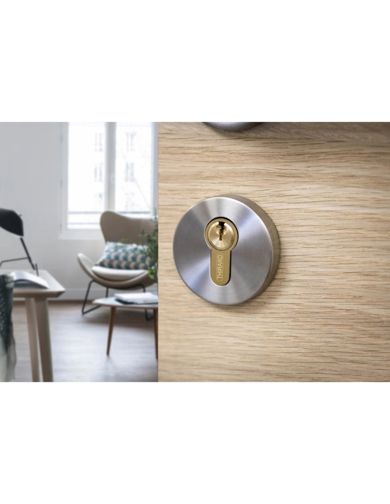 Cilindro europeo SA 25 x 25 mm finitura ottone, 3 chiavi – THIRARD
