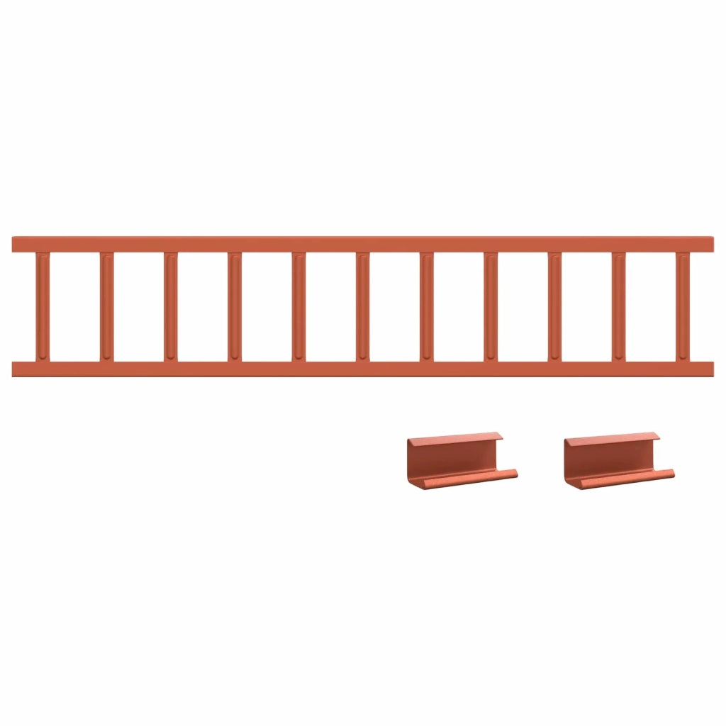 Guardia per neve sul tetto Rosso 100 x 2,5 x 20 cm Acciaio CFW1946086