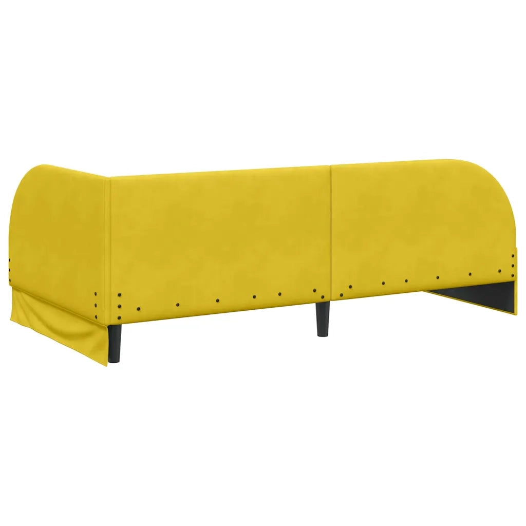 Struttura Letto Angolare con Materasso 2 pcs Giallo Velluto 3394210