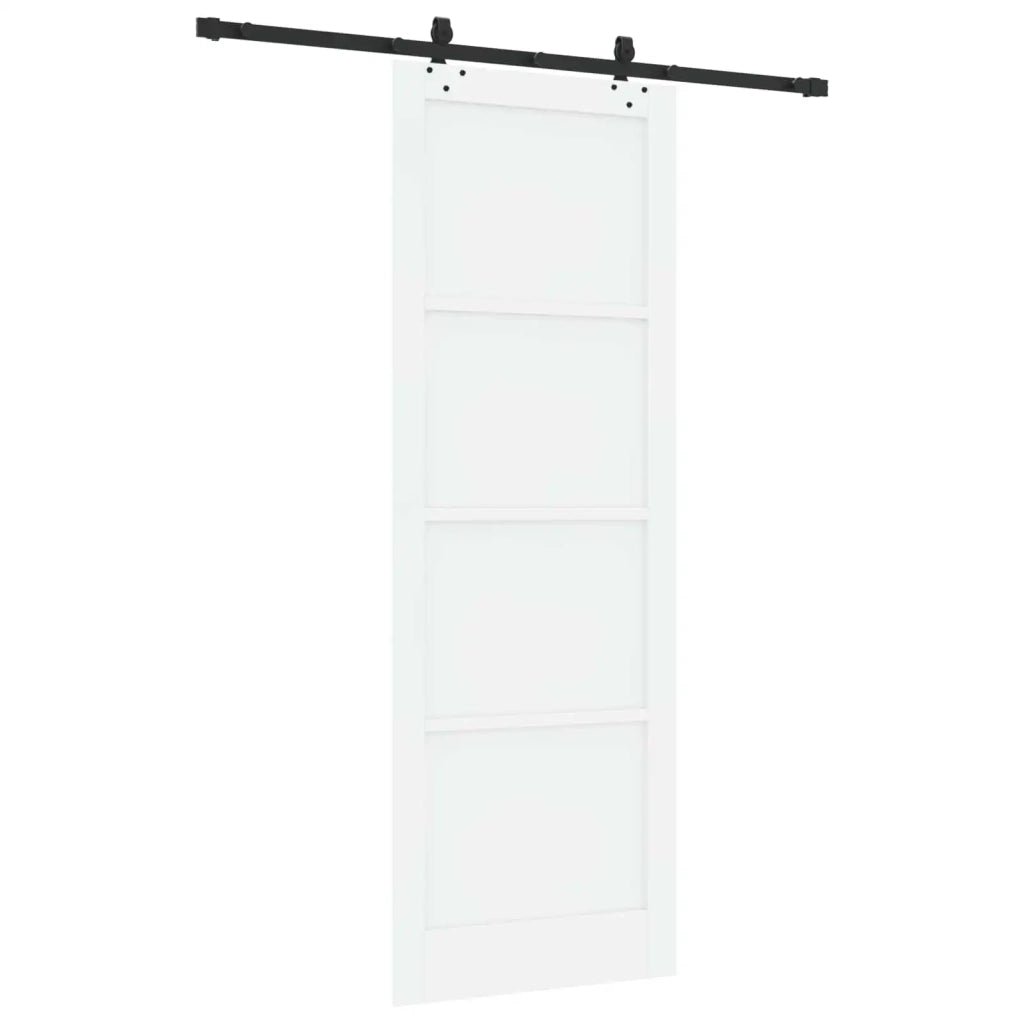 Porta scorrevole Bianco e Nero 83 x 232 cm 3445509