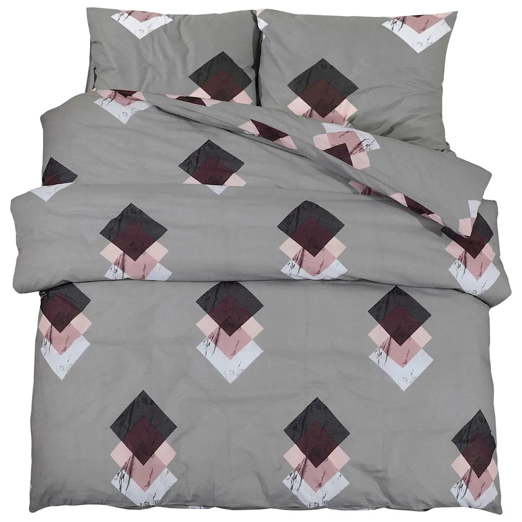 Set Copripiumino Grigio 140x200 cm in Cotone CFW6048355