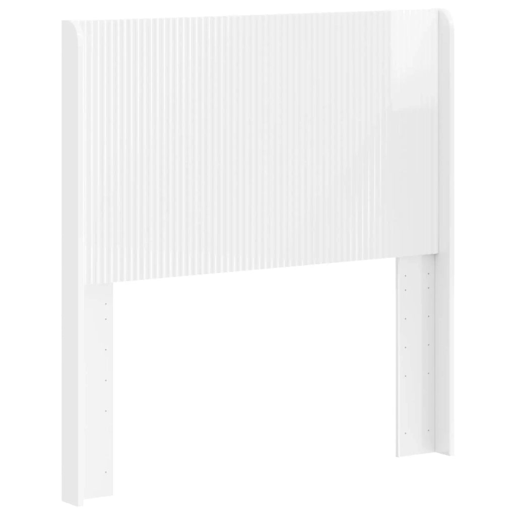 Testiera Letto Bianco Lucido Legno ingegnerizzato 889629