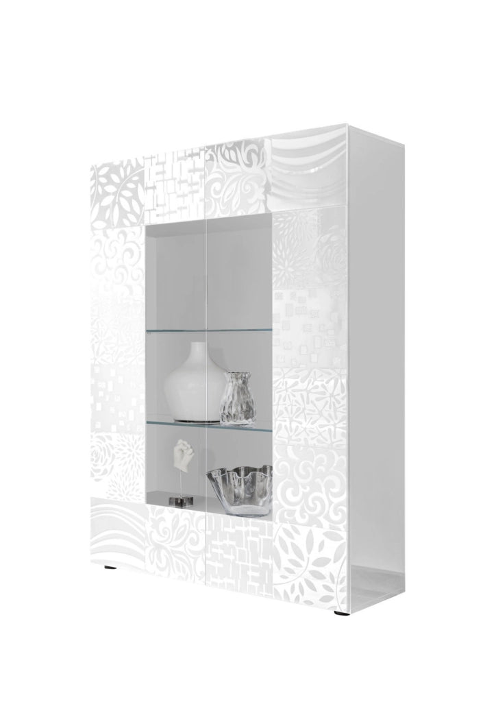 Credenza/Vetrina DENIS bianco