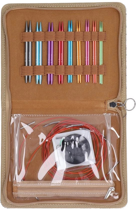 Set di aghi da cucire a rondo 18 pezzi - Alluminio/Interchangeabile