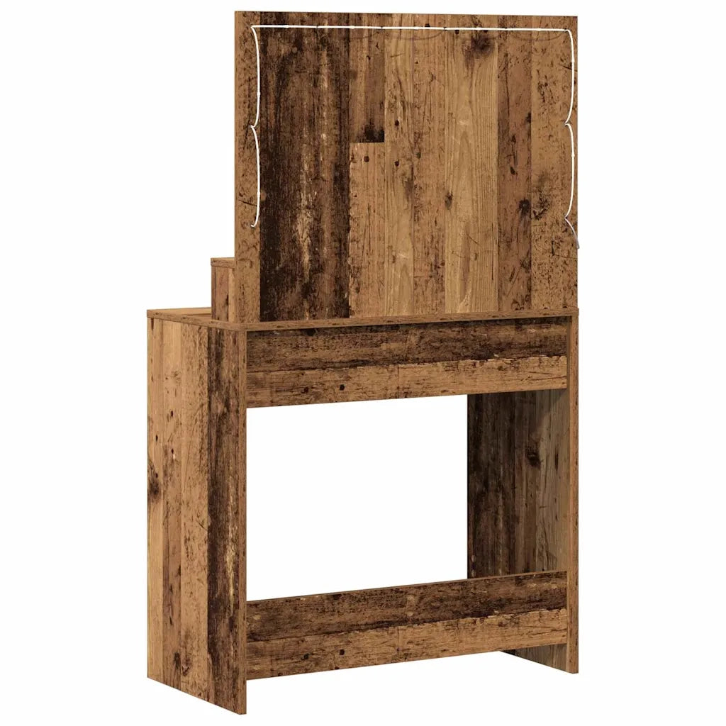 Tavolo da Trucco con cassetto Legno vecchio 79 x 41 x 135 cm 865089