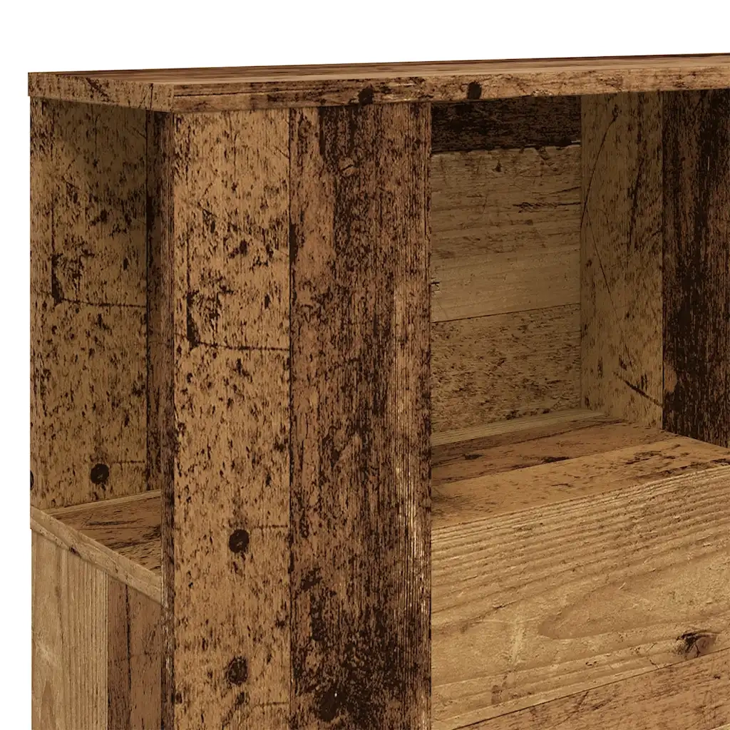 Testiera Contenitore Legno Antico 140x18,5x102,5 cm Truciolato 856880