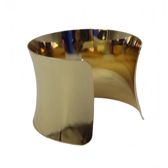 Bracciale per polso in argento - 2 pezzi - Disegno flessibile - Sostenibile - Bracciali aperti a larga fascia - Utilizzo comodo - Bracciale per gioielli