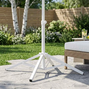 Supporto Parasol Bianco Acciaio per 25-32 mm Palo 42010378