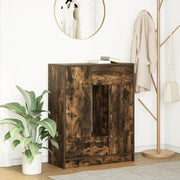 Credenza con Cassetti e Ante Rovere Fumo 73x31x90 cm 861854