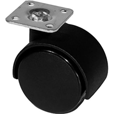 RUOTA X MOBILI DOPPIA - NYLON NERO D.MM 30 KG 25 P.MM 32X32- 20 pezzi