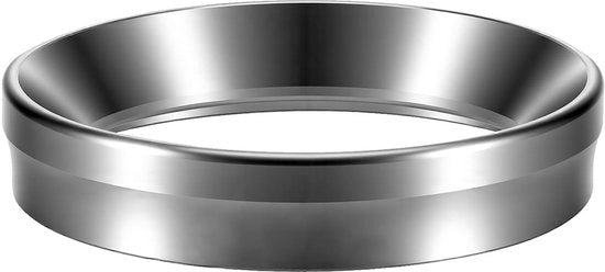 Doseerring 58 mm - Caffettiera Magnetica - Acciaio Inossidabile - Apertura Ampia - Maniglia Sicura - Accessori Barista - Caffettiera con Treccia