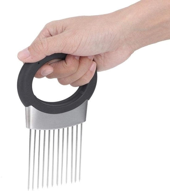 Contenitore per verdure - Affettatrice per verdure - Manico di acciaio inossidabile - Manico portatile - Dimensioni 16 x 9,8 cm - Estrattore di odori