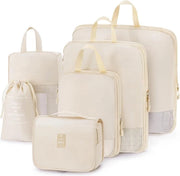Set di contenitori di compressione per valigie, con 6 o 7 pezzi di contenitori di compressione per valigie, indici di compressione per viaggi