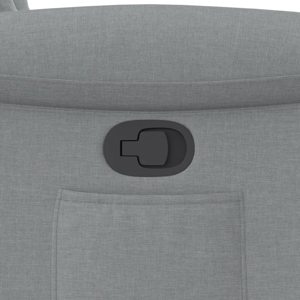 Poltrona Reclinabile in Tessuto Grigio Chiaro 4015616