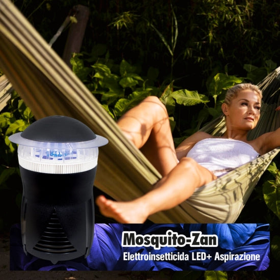 Elettroinsetticida " Mosquito Zan" ad aspirazione con Led UV-Resistente all'acqua