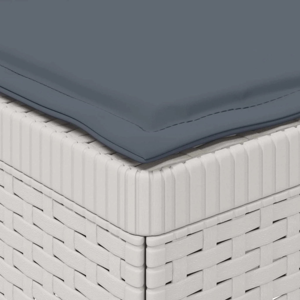 Divano da esterno-Divano da Giardino a 1 Posto con Cuscino Aspetto Rattan PP 142775