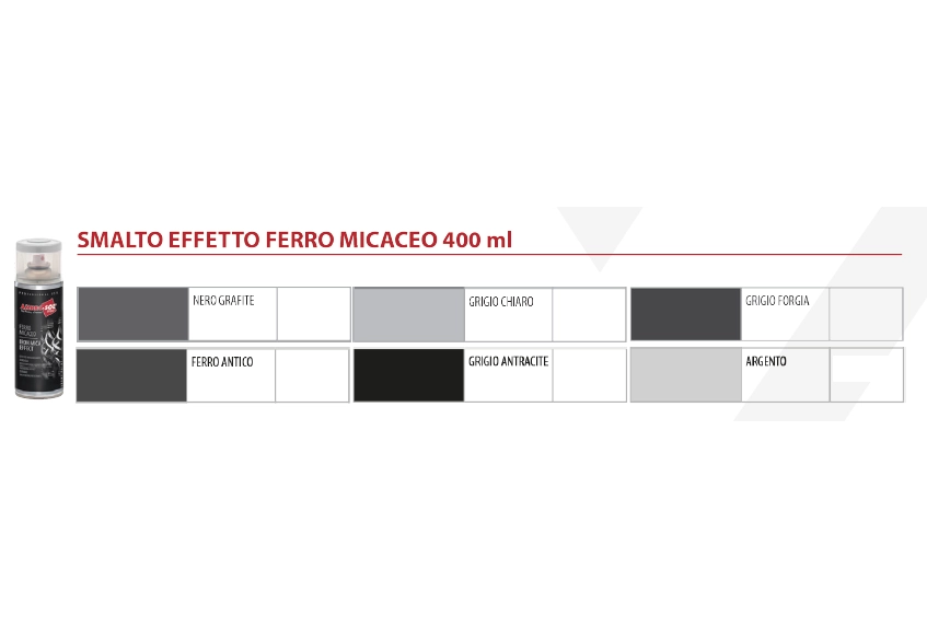 BOMBOLETTA SPRAY FERROMICACEO 400 ml - Grigio chiaro - 6 pezzi- AMBROSOL