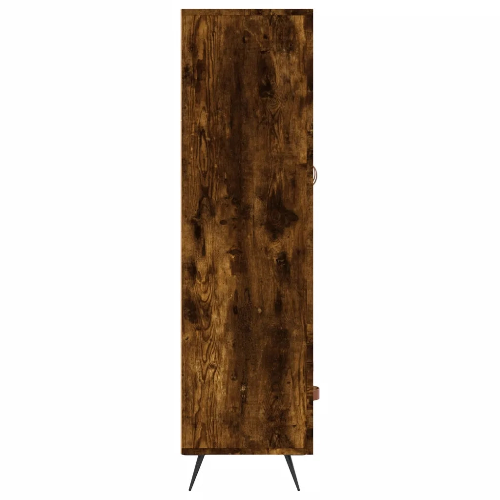 Credenza-Buffet-Armadio da cucina Rovere Fumo 69,5x31x115 cm in Legno Multistrato 974282