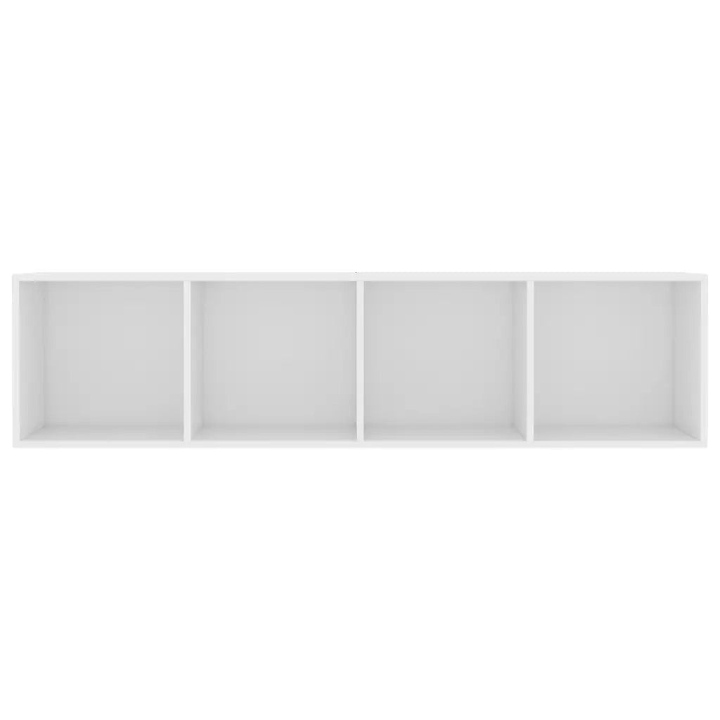 Libreria-Mobile TV Bianco 143x30x36 cm