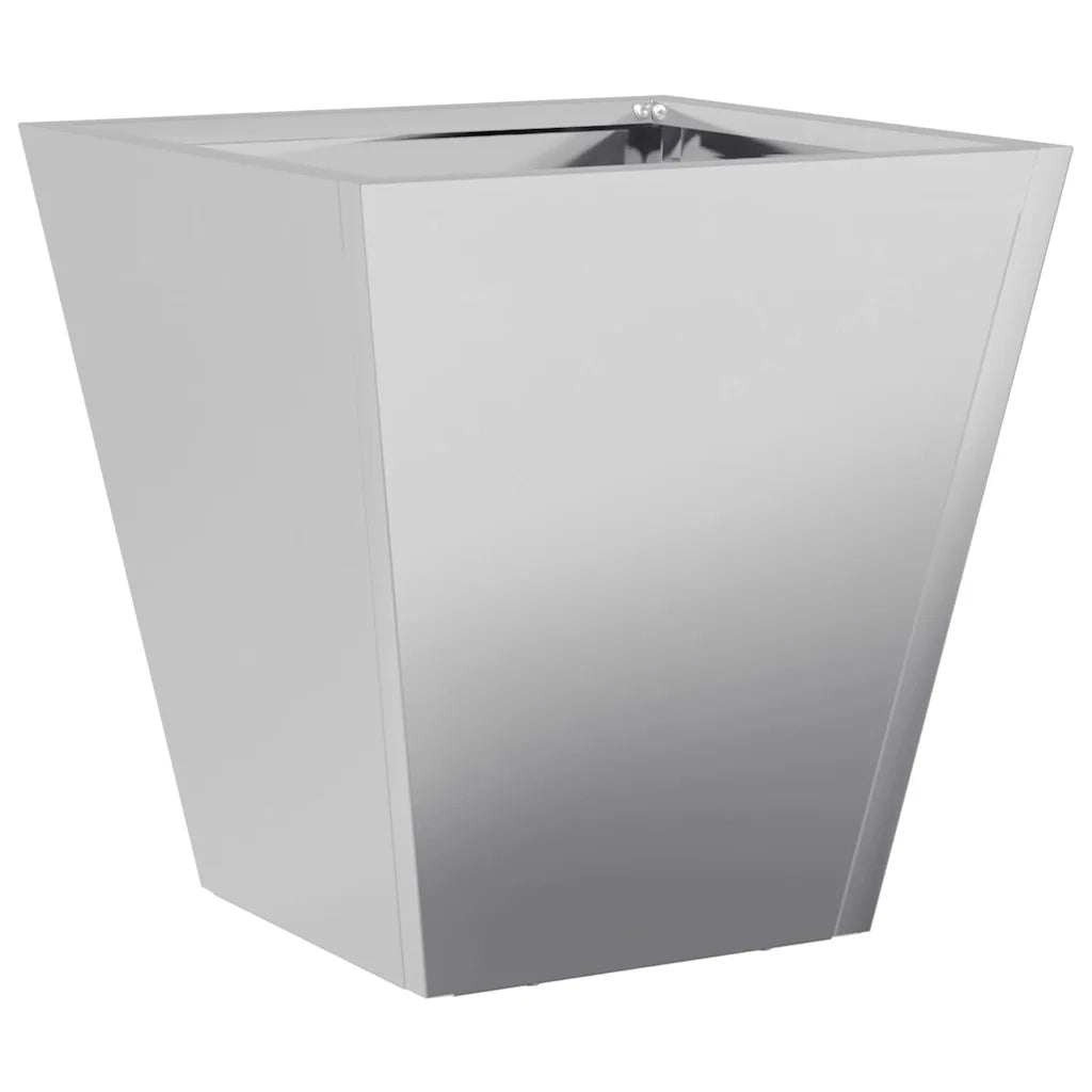 Fioriera da Giardino-Vaso da Esterno 30x30x30 cm Acciaio Zincato 265881