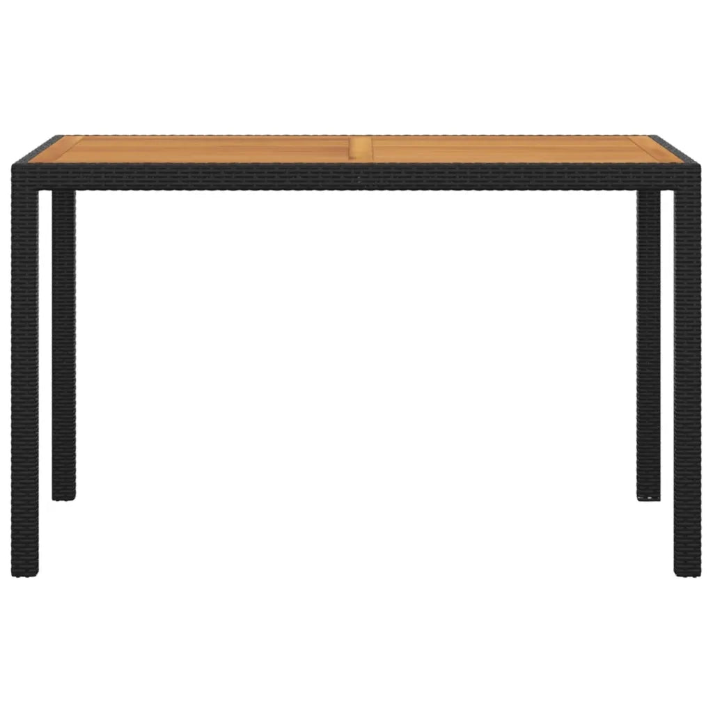 Set da Pranzo da Giardino 3 pz con Cuscini in Polyrattan Nero 3095498