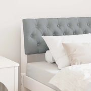 Testiera imbottita Grigio chiaro 90 cm Pino massello 879198